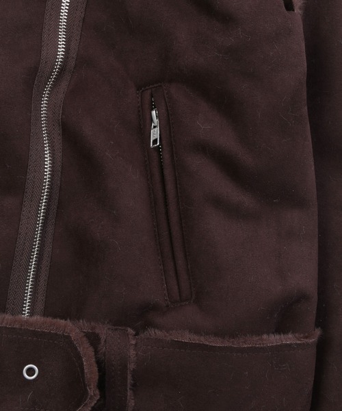 WC（ダブル シー）の「WC/フェイクムートンコート（ムートンコート・レディース・ブラック/ブラウン/ライトパープル・FREE）」の15枚目の写真