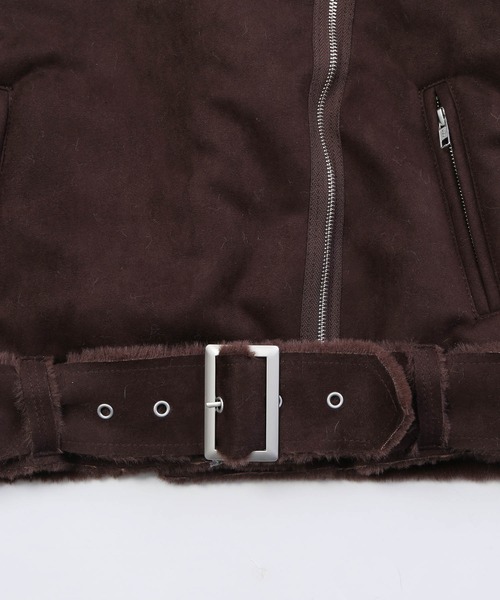 WC（ダブル シー）の「WC/フェイクムートンコート（ムートンコート・レディース・ブラック/ブラウン/ライトパープル・FREE）」の16枚目の写真