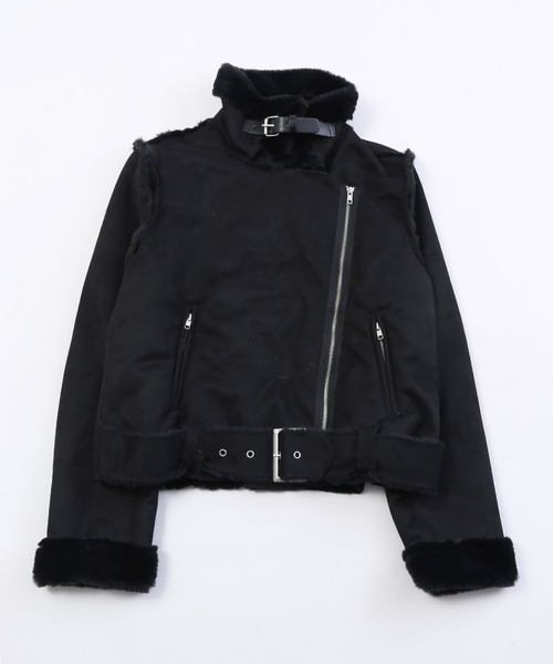 WC（ダブル シー）の「WC/フェイクムートンコート（ムートンコート・レディース・ブラック/ブラウン/ライトパープル・FREE）」の9枚目の写真