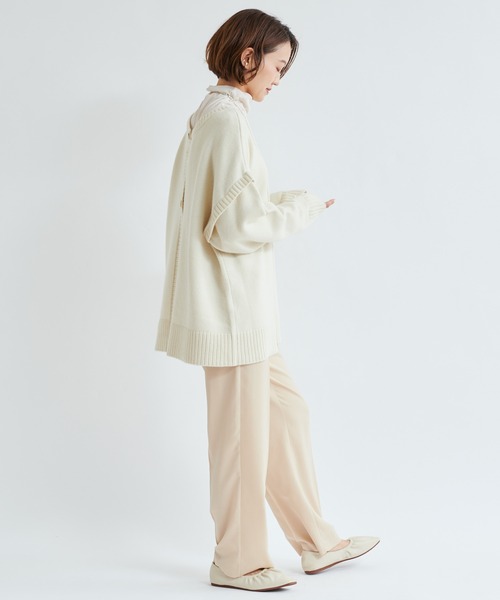 DouDou（ドゥドゥ）の「マルチWAYニット（ニット/セーター・レディース・ベージュ/オフホワイト・FREE）」の5枚目の写真