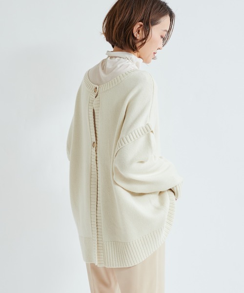 DouDou（ドゥドゥ）の「マルチWAYニット（ニット/セーター・レディース・ベージュ/オフホワイト・FREE）」の9枚目の写真
