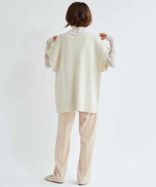 DouDou（ドゥドゥ）の「マルチWAYニット（ニット/セーター・レディース・ベージュ/オフホワイト・FREE）」の15枚目の写真