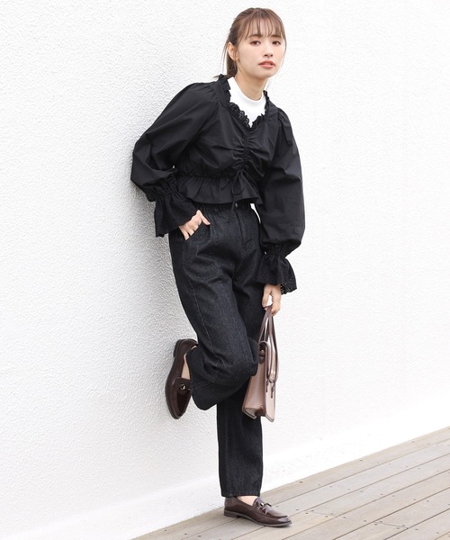 one after another NICE CLAUP(ワンアフターアナザーナイスクラップ)の「vintage風セットブラウス(シャツ/ブラウス・レディース・オフホワイト/ブラック/ブルー/チェック・FREE)」の19枚目の写真