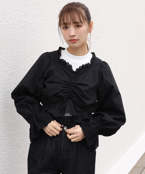 one after another NICE CLAUP(ワンアフターアナザーナイスクラップ)の「vintage風セットブラウス(シャツ/ブラウス・レディース・オフホワイト/ブラック/ブルー/チェック・FREE)」の16枚目の写真