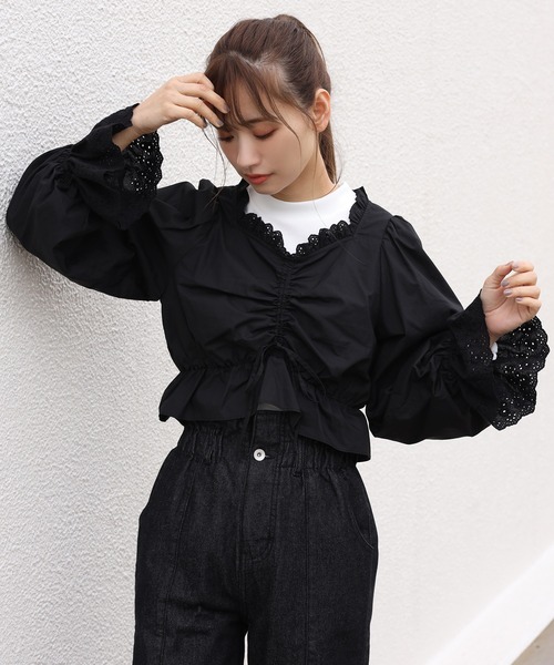 one after another NICE CLAUP(ワンアフターアナザーナイスクラップ)の「vintage風セットブラウス(シャツ/ブラウス・レディース・オフホワイト/ブラック/ブルー/チェック・FREE)」の17枚目の写真