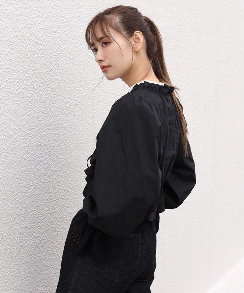 one after another NICE CLAUP(ワンアフターアナザーナイスクラップ)の「vintage風セットブラウス(シャツ/ブラウス・レディース・オフホワイト/ブラック/ブルー/チェック・FREE)」の18枚目の写真