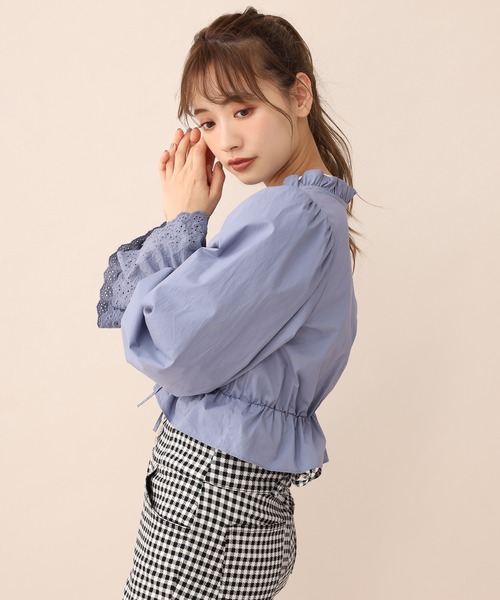 one after another NICE CLAUP(ワンアフターアナザーナイスクラップ)の「vintage風セットブラウス(シャツ/ブラウス・レディース・オフホワイト/ブラック/ブルー/チェック・FREE)」の7枚目の写真