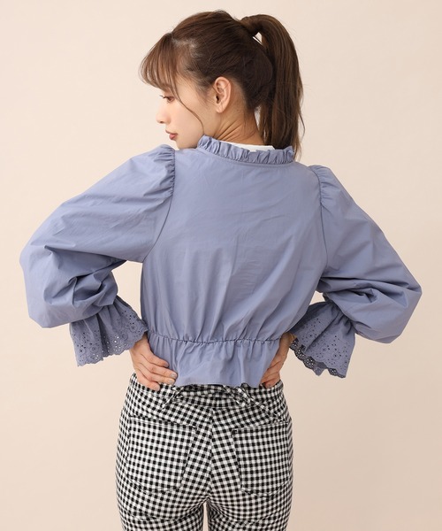 one after another NICE CLAUP(ワンアフターアナザーナイスクラップ)の「vintage風セットブラウス(シャツ/ブラウス・レディース・オフホワイト/ブラック/ブルー/チェック・FREE)」の8枚目の写真