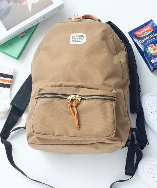 FREDRIK PACKERS（フレドリックパッカーズ）の「【FREDRIK PACKERS】420D DAYPACK デイパック バックパック リュックサック フレドリックパッカーズ（バックパック/リュック・レディース・ブラック/グレー/ネイビー/ベージュ/チャコールグレー・FREE）」の12枚目の写真