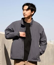【WEB限定/SHIPS別注】RUSSELL ATHLETIC: 4WAYストレッチ パッカブル ナイロン スタンド ジップ ブルゾン