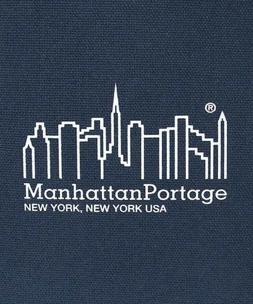 Manhattan Portage（マンハッタンポーテージ）の「Botanical Classon Mini Tote Canvas Lite（トートバッグ・メンズ・ナチュラル/ダークネイビー・SMALL）」の6枚目の写真