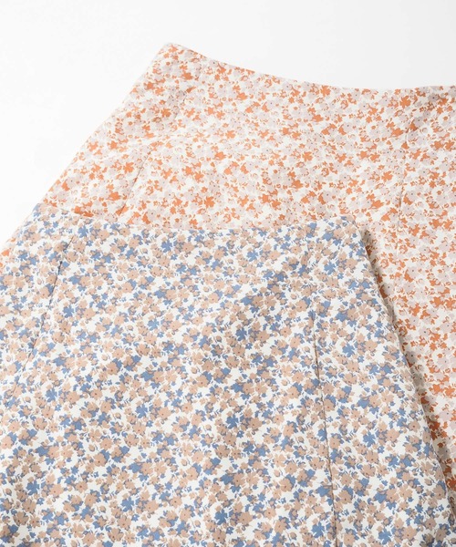 Crisp（クリスプ）の「フラワーフレアスカート（スカート・レディース・オレンジ/ブルー・FREE）」の10枚目の写真