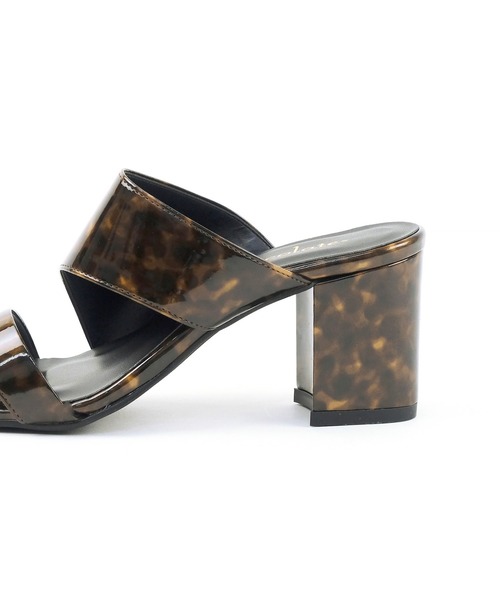 chocolates(チョコラテス)の「チャンキーヒールサンダル【日本製】(サンダル・レディース・ブラック/ブラウン系その他/パイソン・LL/S/M/L)」の22枚目の写真