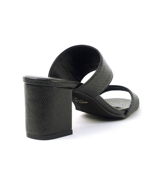 chocolates(チョコラテス)の「チャンキーヒールサンダル【日本製】(サンダル・レディース・ブラック/ブラウン系その他/パイソン・LL/S/M/L)」の7枚目の写真