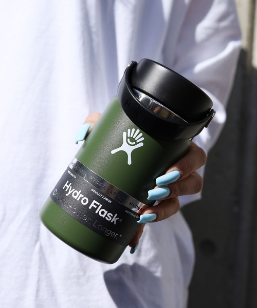 HYDRO FLASK(ハイドロフラスク)の「HydroFlask/ハイドロフラスク 12oz WIDE MOUTH ステンレス ボトル 2026年 夏 夏服(グラス/マグカップ/タンブラー・メンズ・ホワイト/ライトブルー/ブラック/ネイビー/オリーブ/ピンク/イエロー/ブルー/ダークグレー/ミント/ブルー系その他/ピンク系その他/シャーベット/レモンイエロー/イエロー系その他/インディゴブルー/オレンジ/レッド/グレー/ライトパープル/ライトピンク/スカイブルー/オートミール/ライトグレー/ライトグリーン系1/パープル系1/ライラック系1/ホワイト×ホワイト/ブラック×ブラック/グレー系/ピンク系/ブルー系1/ブルー系・FREE)」の10枚目の写真