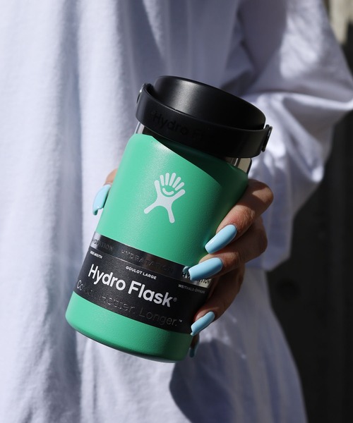 HYDRO FLASK(ハイドロフラスク)の「HydroFlask/ハイドロフラスク 12oz WIDE MOUTH ステンレス ボトル 2026年 夏 夏服(グラス/マグカップ/タンブラー・メンズ・ホワイト/ライトブルー/ブラック/ネイビー/オリーブ/ピンク/イエロー/ブルー/ダークグレー/ミント/ブルー系その他/ピンク系その他/シャーベット/レモンイエロー/イエロー系その他/インディゴブルー/オレンジ/レッド/グレー/ライトパープル/ライトピンク/スカイブルー/オートミール/ライトグレー/ライトグリーン系1/パープル系1/ライラック系1/ホワイト×ホワイト/ブラック×ブラック/グレー系/ピンク系/ブルー系1/ブルー系・FREE)」の11枚目の写真