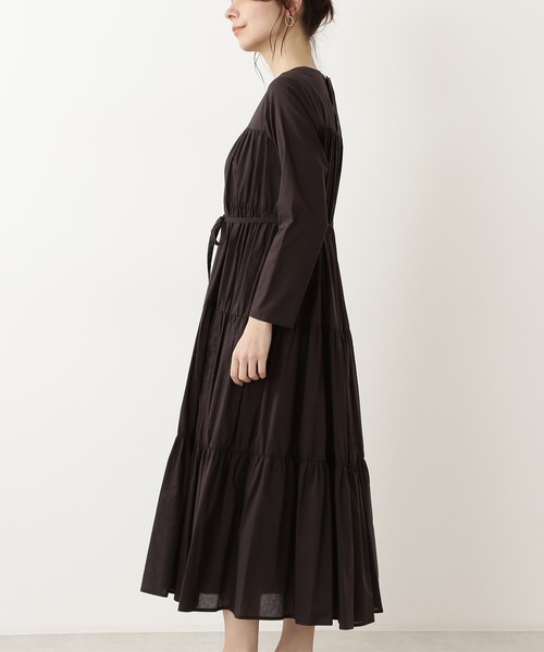 N.（N. Natural Beauty Basic）（エヌエヌナチュラルビューティーベーシック）の「◆コットンローンティアードワンピース（ワンピース・レディース・ベージュ/ライトグリーン/スミクロ・MEDIUM）」の11枚目の写真