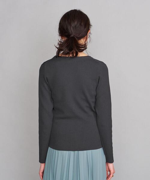 BEAUTY&YOUTH UNITED ARROWS（ビューティーアンドユースユナイテッドアローズ）の「BY リブコンパクトVネックカーディガン -ウォッシャブル-（カーディガン/ボレロ・レディース・ベージュ/ダークグレー/ロイヤルブルー・FREE）」の16枚目の写真