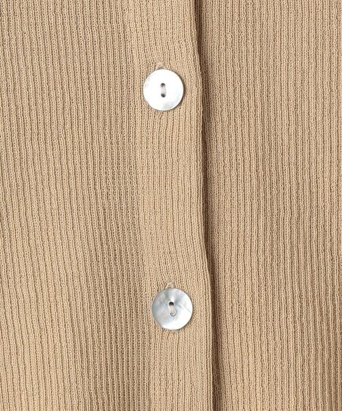 BEAUTY&YOUTH UNITED ARROWS（ビューティーアンドユースユナイテッドアローズ）の「BY リブコンパクトVネックカーディガン -ウォッシャブル-（カーディガン/ボレロ・レディース・ベージュ/ダークグレー/ロイヤルブルー・FREE）」の9枚目の写真