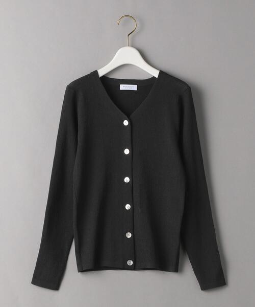 BEAUTY&YOUTH UNITED ARROWS（ビューティーアンドユースユナイテッドアローズ）の「BY リブコンパクトVネックカーディガン -ウォッシャブル-（カーディガン/ボレロ・レディース・ベージュ/ダークグレー/ロイヤルブルー・FREE）」の20枚目の写真