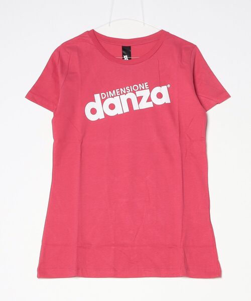 DIMENSIONE danza(ディメンシオーネ ダンツァ)の「ロゴTシャツ(Tシャツ/カットソー・レディース・ブラック/レッド/オフホワイト/ブルー/ボルドー/スモークピンク・SMALL/MEDIUM/X-SMALL)」の5枚目の写真