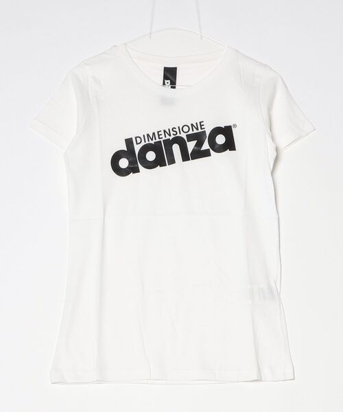 DIMENSIONE danza(ディメンシオーネ ダンツァ)の「ロゴTシャツ(Tシャツ/カットソー・レディース・ブラック/レッド/オフホワイト/ブルー/ボルドー/スモークピンク・SMALL/MEDIUM/X-SMALL)」の1枚目の写真