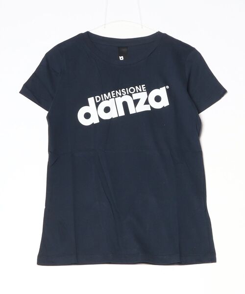 DIMENSIONE danza(ディメンシオーネ ダンツァ)の「ロゴTシャツ(Tシャツ/カットソー・レディース・ブラック/レッド/オフホワイト/ブルー/ボルドー/スモークピンク・SMALL/MEDIUM/X-SMALL)」の3枚目の写真