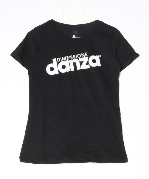 DIMENSIONE danza(ディメンシオーネ ダンツァ)の「ロゴTシャツ(Tシャツ/カットソー・レディース・ブラック/レッド/オフホワイト/ブルー/ボルドー/スモークピンク・SMALL/MEDIUM/X-SMALL)」の2枚目の写真
