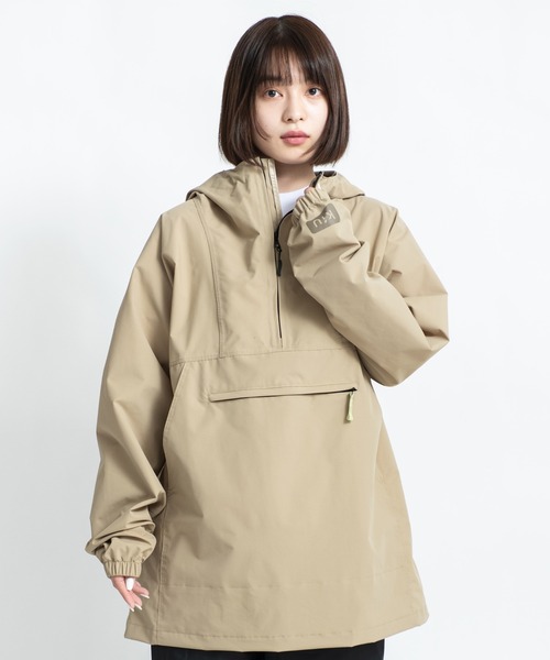 KiU(キウ)の「キウ/KiU WP ANORAK PARKA JACKET ウォータープルーフ アノラックパーカジャケット(レインコート/ポンチョ)」|ベージュ