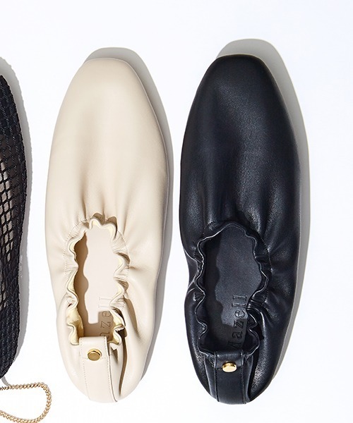 Mazell（マゼル）の「Ｍazell / Softギャザーフラット（その他シューズ・レディース・ブラック/ベージュ・35/36/37/38/39）」の16枚目の写真