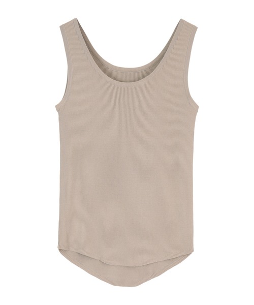 titivate（ティティベイト）の「ドライタッチラウンドヘムタンクトップ（タンクトップ・レディース・オフホワイト/グレイッシュベージュ/パープル/グリーン系その他/オレンジ/ブラック・S/M/L）」の15枚目の写真