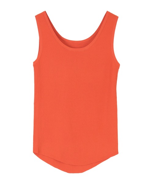 titivate（ティティベイト）の「ドライタッチラウンドヘムタンクトップ（タンクトップ・レディース・オフホワイト/グレイッシュベージュ/パープル/グリーン系その他/オレンジ/ブラック・S/M/L）」の13枚目の写真