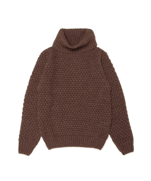 BEAMS LIGHTS Men's（ビームスライツ メンズ）の「◎BEAMS LIGHTS / ワッフルオフタートルネックニット（ニット/セーター・メンズ・オフホワイト/グレー/ブラウン・LARGE/SMALL/MEDIUM）」の21枚目の写真