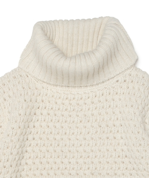 BEAMS LIGHTS Men's（ビームスライツ メンズ）の「◎BEAMS LIGHTS / ワッフルオフタートルネックニット（ニット/セーター・メンズ・オフホワイト/グレー/ブラウン・LARGE/SMALL/MEDIUM）」の13枚目の写真