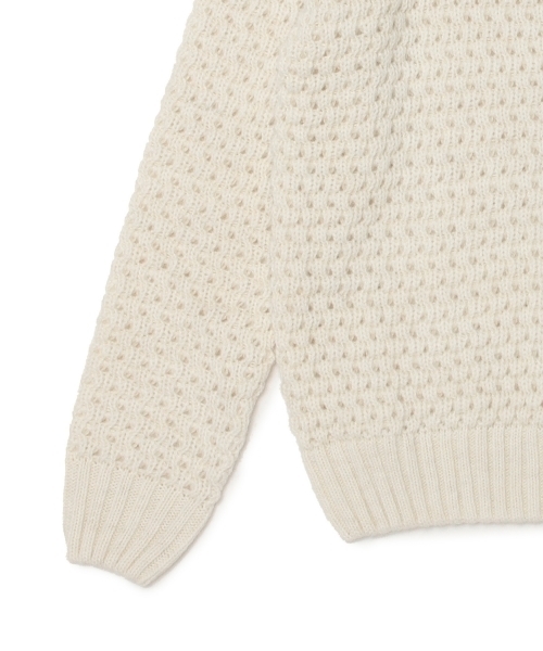 BEAMS LIGHTS Men's（ビームスライツ メンズ）の「◎BEAMS LIGHTS / ワッフルオフタートルネックニット（ニット/セーター・メンズ・オフホワイト/グレー/ブラウン・LARGE/SMALL/MEDIUM）」の14枚目の写真