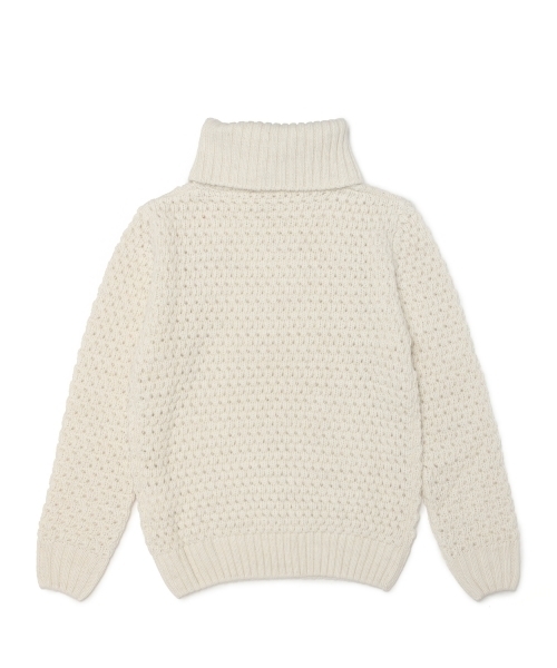 BEAMS LIGHTS Men's（ビームスライツ メンズ）の「◎BEAMS LIGHTS / ワッフルオフタートルネックニット（ニット/セーター・メンズ・オフホワイト/グレー/ブラウン・LARGE/SMALL/MEDIUM）」の16枚目の写真