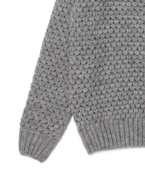 BEAMS LIGHTS Men's（ビームスライツ メンズ）の「◎BEAMS LIGHTS / ワッフルオフタートルネックニット（ニット/セーター・メンズ・オフホワイト/グレー/ブラウン・LARGE/SMALL/MEDIUM）」の18枚目の写真