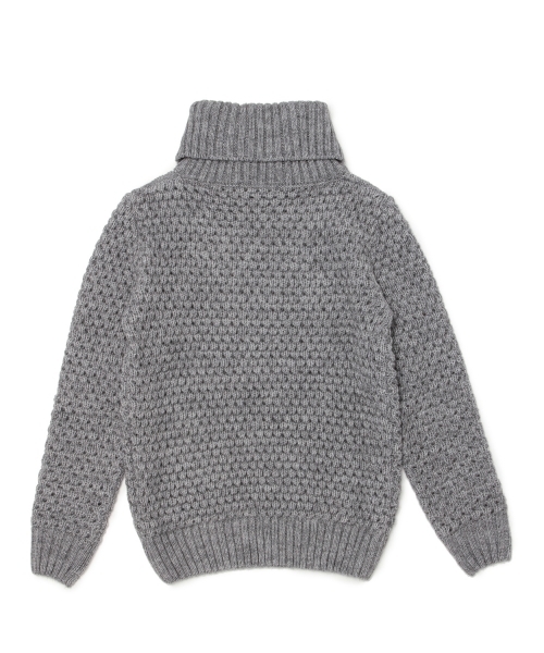 BEAMS LIGHTS Men's（ビームスライツ メンズ）の「◎BEAMS LIGHTS / ワッフルオフタートルネックニット（ニット/セーター・メンズ・オフホワイト/グレー/ブラウン・LARGE/SMALL/MEDIUM）」の8枚目の写真