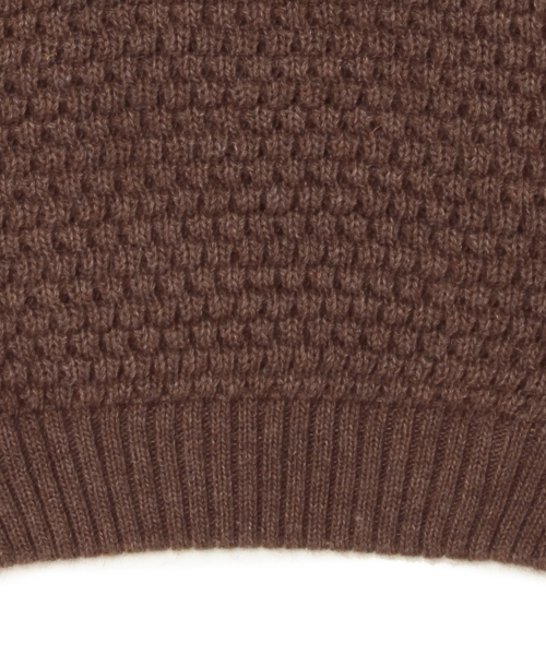 BEAMS LIGHTS Men's（ビームスライツ メンズ）の「◎BEAMS LIGHTS / ワッフルオフタートルネックニット（ニット/セーター・メンズ・オフホワイト/グレー/ブラウン・LARGE/SMALL/MEDIUM）」の11枚目の写真