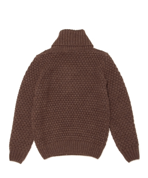 BEAMS LIGHTS Men's（ビームスライツ メンズ）の「◎BEAMS LIGHTS / ワッフルオフタートルネックニット（ニット/セーター・メンズ・オフホワイト/グレー/ブラウン・LARGE/SMALL/MEDIUM）」の12枚目の写真