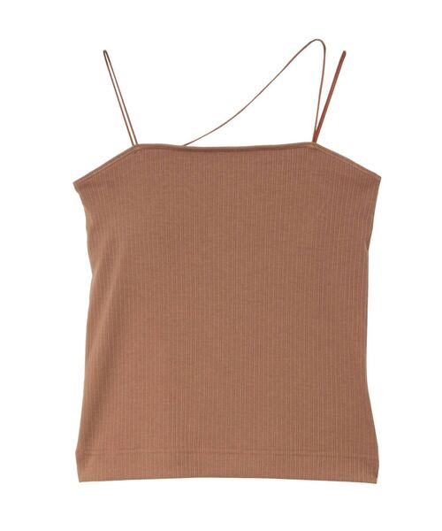 LAGUNAMOON(ラグナムーン)の「【ルームウェア】デザインカップインキャミソール(キャミソール・レディース・ブラック/ブラウン・FREE)」の1枚目の写真