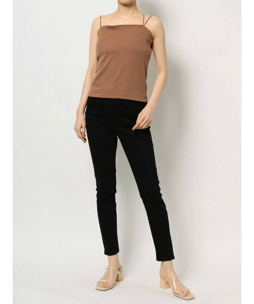 LAGUNAMOON(ラグナムーン)の「【ルームウェア】デザインカップインキャミソール(キャミソール・レディース・ブラック/ブラウン・FREE)」の8枚目の写真