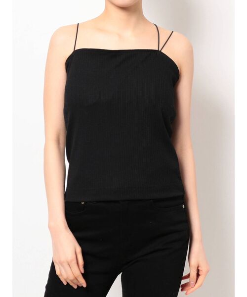 LAGUNAMOON(ラグナムーン)の「【ルームウェア】デザインカップインキャミソール(キャミソール・レディース・ブラック/ブラウン・FREE)」の6枚目の写真