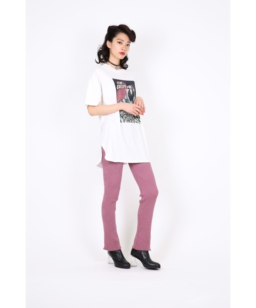 HYSTERIC GLAMOUR（ヒステリックグラマー）の「MESSER CHUPS/STAY CREEPY ワンピース（ワンピース・レディース・ホワイト/ブラック/ベージュ・FREE）」の5枚目の写真