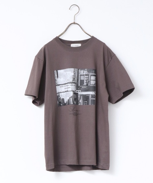 hunch（ハンチ）の「綿100% やわらかコットン フォトプリント Tシャツ（Tシャツ/カットソー・レディース・ホワイト/チャコール・FREE）」の16枚目の写真