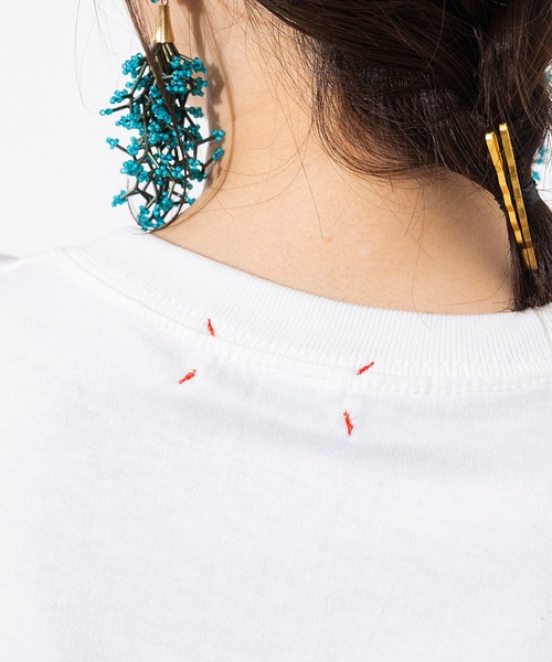 hunch（ハンチ）の「綿100% やわらかコットン フォトプリント Tシャツ（Tシャツ/カットソー・レディース・ホワイト/チャコール・FREE）」の13枚目の写真