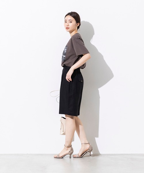 hunch（ハンチ）の「綿100% やわらかコットン フォトプリント Tシャツ（Tシャツ/カットソー・レディース・ホワイト/チャコール・FREE）」の20枚目の写真