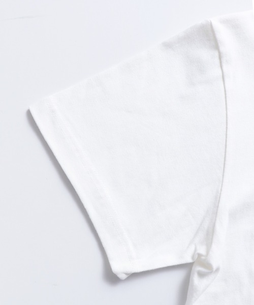 hunch（ハンチ）の「綿100% やわらかコットン フォトプリント Tシャツ（Tシャツ/カットソー・レディース・ホワイト/チャコール・FREE）」の6枚目の写真