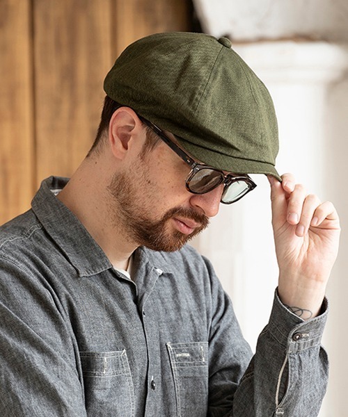 Mighty Shine（マイティシャイン）の「mko9741- BILL ハンチング帽（ハンチング/ベレー帽・メンズ・ブラック/ベージュ/オリーブ/ネイビー・M/L）」の3枚目の写真