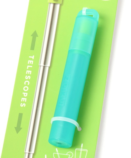 GLOBAL WORK（グローバルワーク）の「折り畳み携帯　ストロー/951239（カトラリー・レディース・チャコールグレー/スカイブルー・FREE）」の4枚目の写真